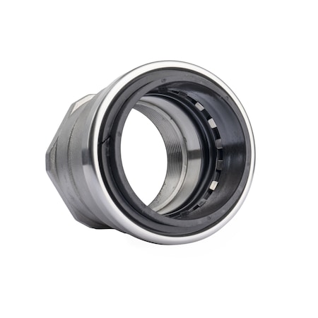 Quickfitting 2in Push-to-Connect x 2in FNPT Stainless Steel Female Straight Adapter Fitting SS872FR